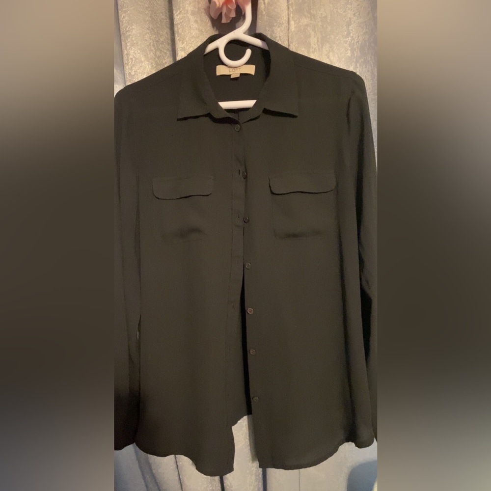 Black button up shirt